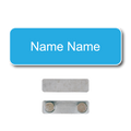 Single Color Plastic Name Badge with Magnetic Backing