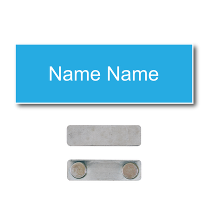 Single Color Plastic Name Badge with Magnetic Backing