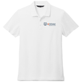 White front - Kodiak Mercer+Mettle® Stretch Pique Polo - Kodiak Project Services Logo