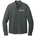 Anchor Grey front - Mercer+Mettle® Stretch Jersey Long Sleeve Shirt - Kodiak Project Services Logo