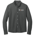 Anchor Grey Geo Diamond front - Mercer+Mettle® Stretch Jersey Long Sleeve Shirt - Kodiak Project Services Logo