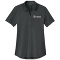 Anchor Grey Heather front - Kodiak Mercer+Mettle® Women’s Recharge Jersey Polo - Project Services for Logo