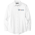 White front - Kodiak Mercer+Mettle® Women’s Long Sleeve Stretch Woven Shirt - Kodiak Project Services Logo