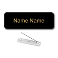 Single Color Plastic Name Badge with Pin Backing