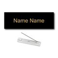 Single Color Plastic Name Badge with Pin Backing