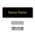 Single Color Plastic Name Badge with Magnetic Backing