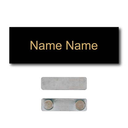 Single Color Plastic Name Badge with Magnetic Backing
