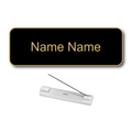 Single Color Plastic Name Badge with Pin Backing
