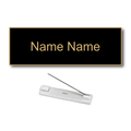 Single Color Plastic Name Badge with Pin Backing