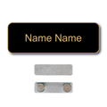 Single Color Plastic Name Badge with Magnetic Backing
