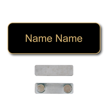 Single Color Plastic Name Badge with Magnetic Backing