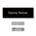 Single Color Plastic Name Badge with Magnetic Backing