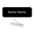 Single Color Plastic Name Badge with Pin Backing