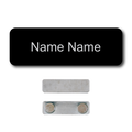 Single Color Plastic Name Badge with Magnetic Backing