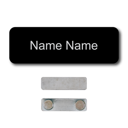 Single Color Plastic Name Badge with Magnetic Backing