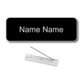 Single Color Plastic Name Badge with Pin Backing