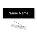 Single Color Plastic Name Badge with Pin Backing
