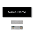 Single Color Plastic Name Badge with Magnetic Backing