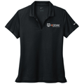 Black front - Kodiak Nike Ladies Dri-FIT Micro Pique 2.0 Polo - Kodiak Project Services Logo
