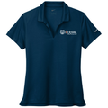 Navy front - Kodiak Nike Ladies Dri-FIT Micro Pique 2.0 Polo - Kodiak Project Services Logo