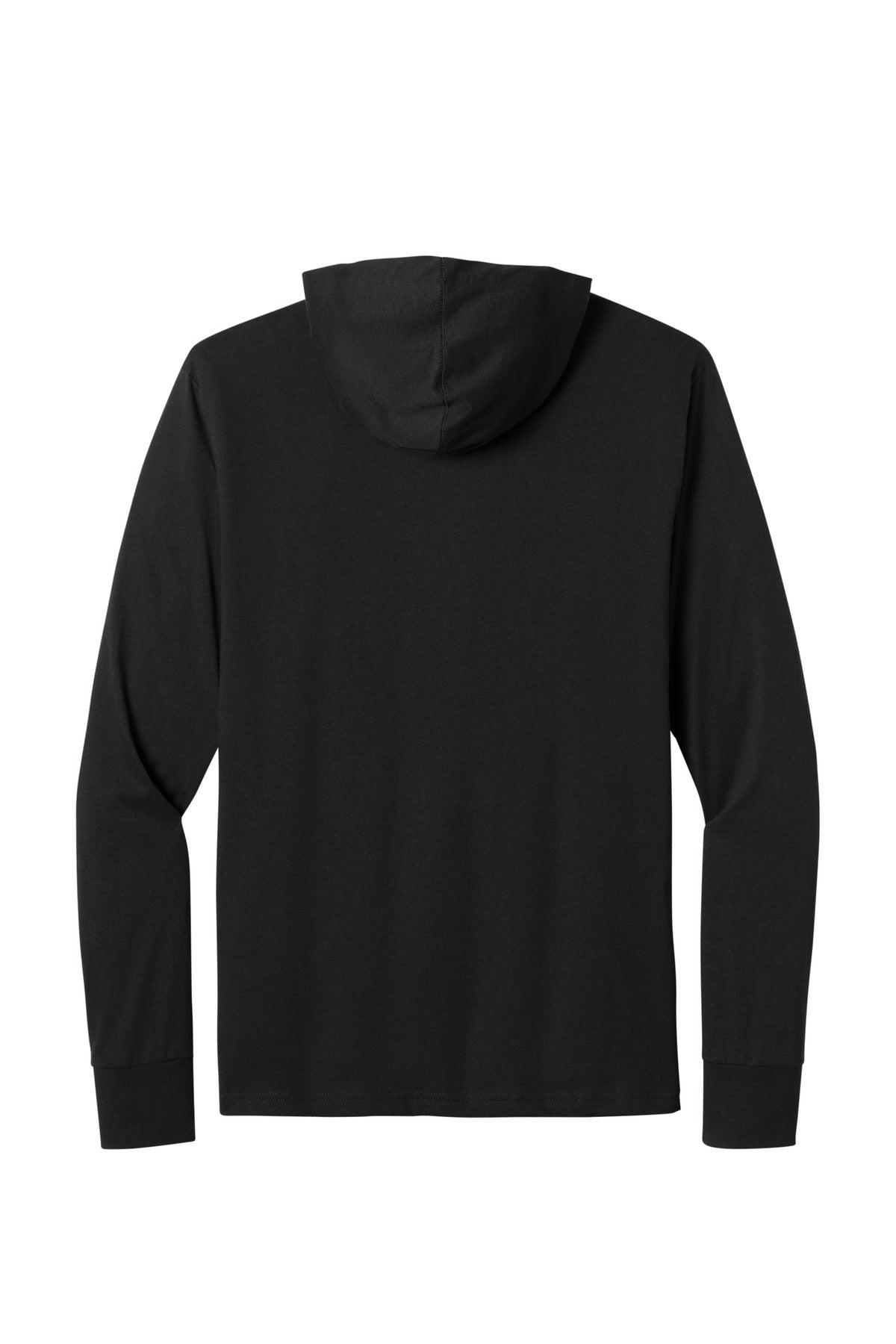 Black back - Next Level Apparel CVC Long Sleeve Hoodie NL6221