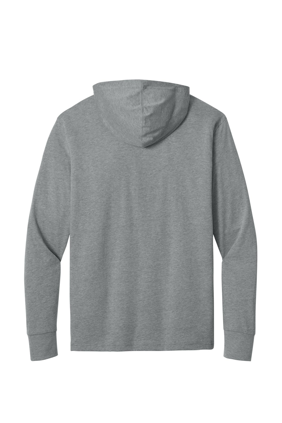 Dark Heather Gray back - Next Level Apparel CVC Long Sleeve Hoodie NL6221