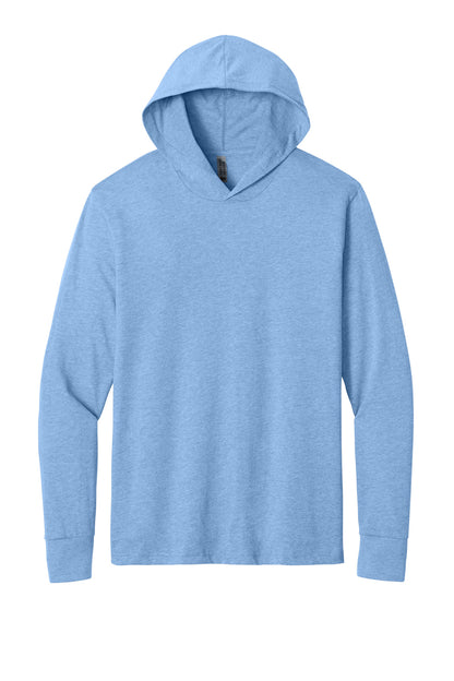 Heather Columbia Blue front - Next Level Apparel CVC Long Sleeve Hoodie NL6221