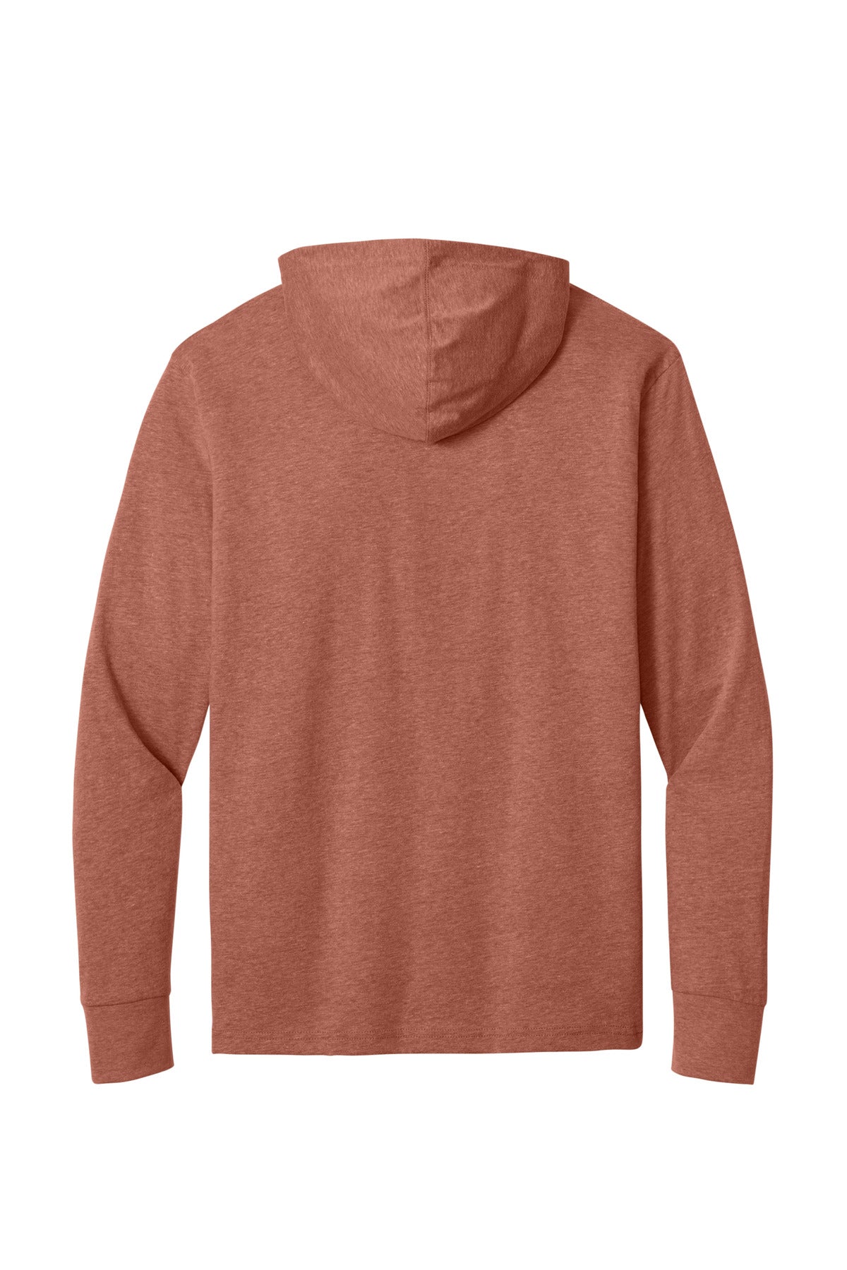 Heather Redwood back - Next Level Apparel CVC Long Sleeve Hoodie NL6221