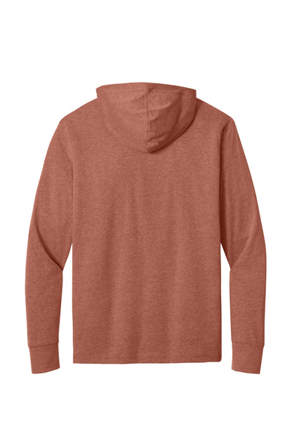 Heather Redwood back - Next Level Apparel CVC Long Sleeve Hoodie NL6221