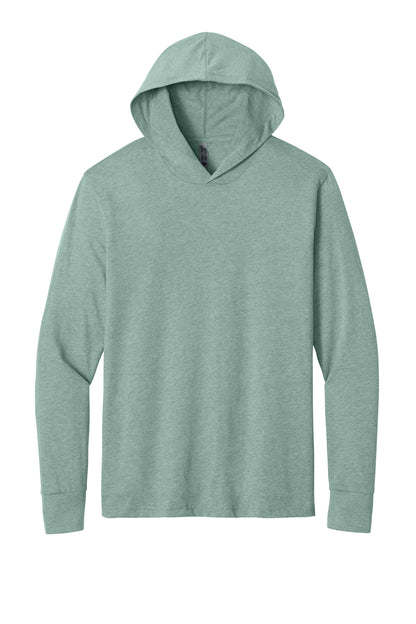 Heather Seafoam front - Next Level Apparel CVC Long Sleeve Hoodie NL6221