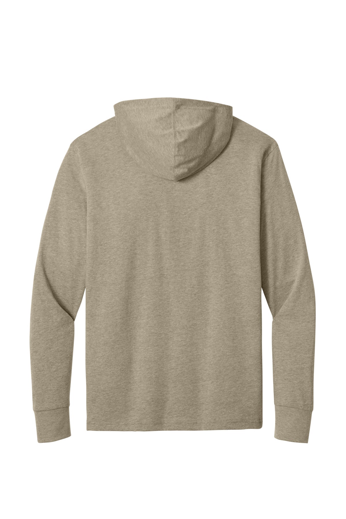 Heather Tan back - Next Level Apparel CVC Long Sleeve Hoodie NL6221