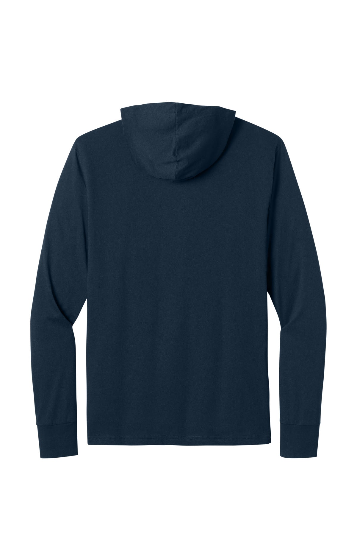 Midnight Navy back - Next Level Apparel CVC Long Sleeve Hoodie NL6221