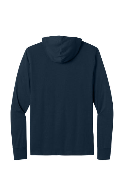 Midnight Navy back - Next Level Apparel CVC Long Sleeve Hoodie NL6221