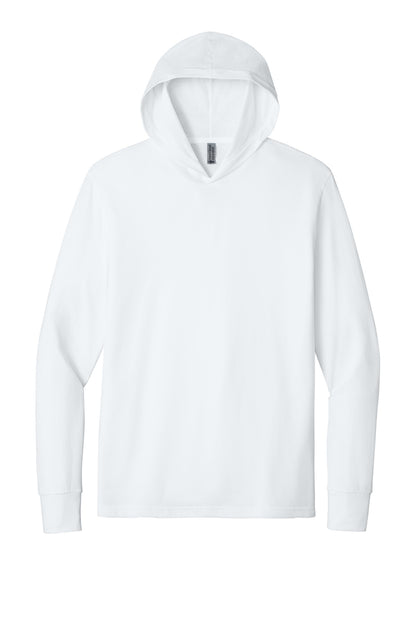 White front - Next Level Apparel CVC Long Sleeve Hoodie NL6221