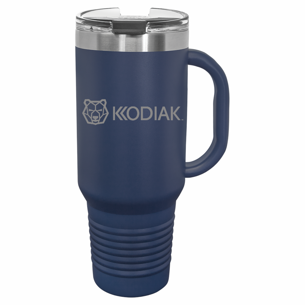 Kodiak 40 oz. Black Travel Mug with Handle