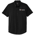 Blacktop front - Kodiak OGIO® Gravitate Full-Button Polo - Kodiak Project Services Logo