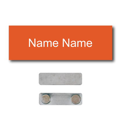 Single Color Plastic Name Badge with Magnetic Backing