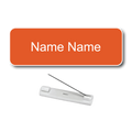 Single Color Plastic Name Badge with Pin Backing