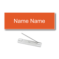 Single Color Plastic Name Badge with Pin Backing