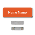 Single Color Plastic Name Badge with Magnetic Backing