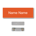 Single Color Plastic Name Badge with Magnetic Backing