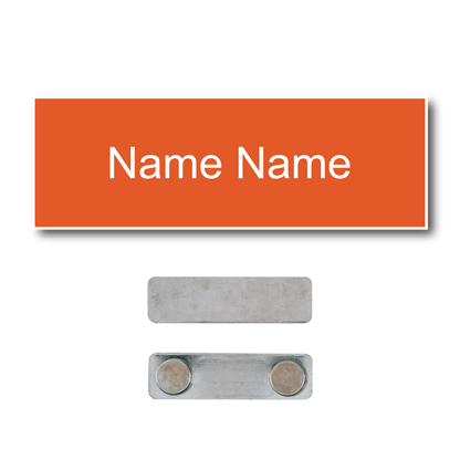 Single Color Plastic Name Badge with Magnetic Backing