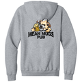 Athletic Heather back - Mean Mugs Pub Port & Co Core Fleece Full-Zip Hooded Sweatshirt