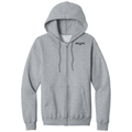 Athletic Heather front - Mean Mugs Pub Port & Co Core Fleece Full-Zip Hooded Sweatshirt