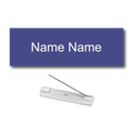 Single Color Plastic Name Badge with Pin Backing