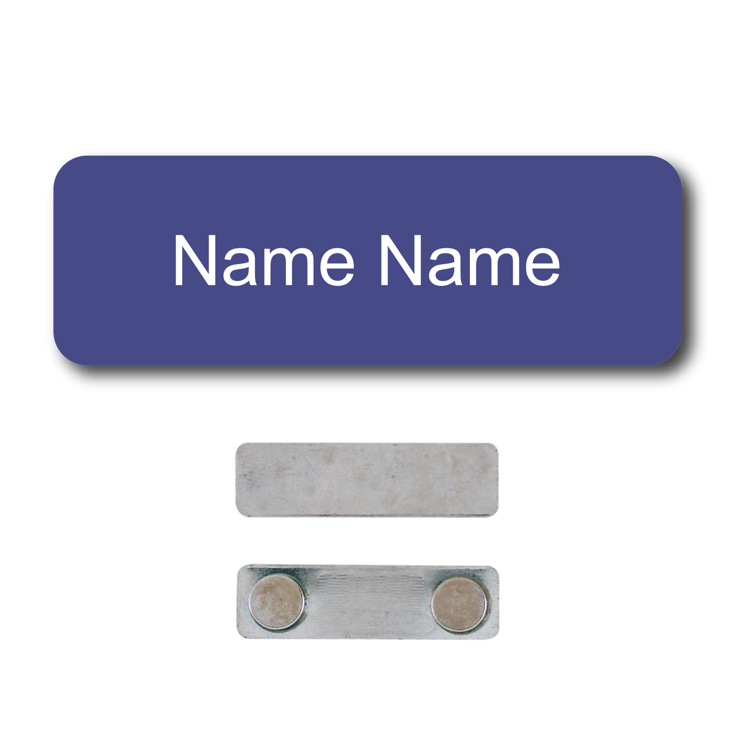 Single Color Plastic Name Badge with Magnetic Backing