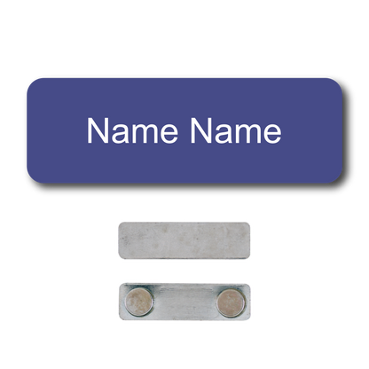 Single Color Plastic Name Badge with Magnetic Backing