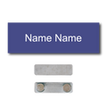 Single Color Plastic Name Badge with Magnetic Backing