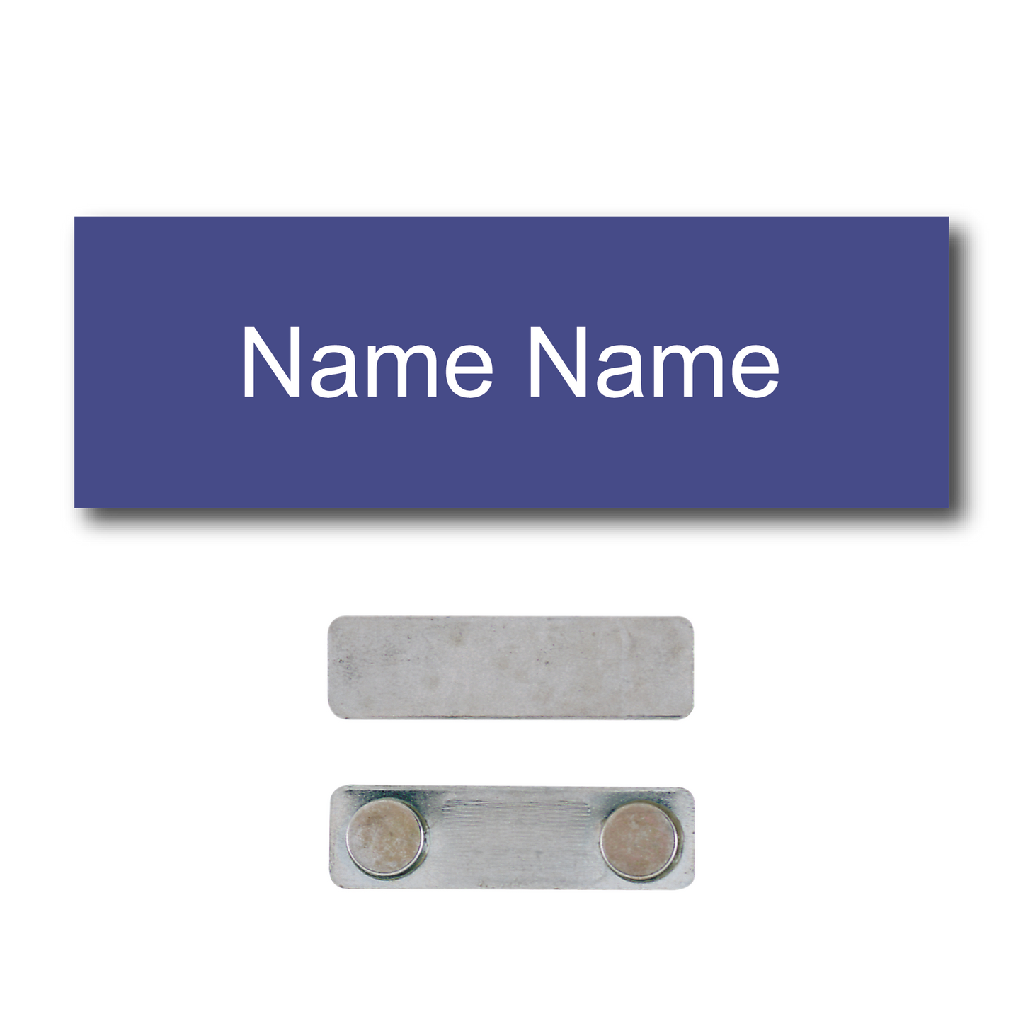 Single Color Plastic Name Badge with Magnetic Backing