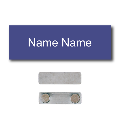 Single Color Plastic Name Badge with Magnetic Backing